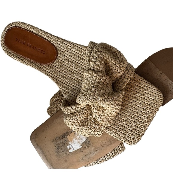 Dear Frances Knot Slide Sandal Slides in Seagrass - Picture 11 of 11